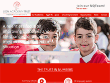 Tablet Screenshot of lionacademytrust.net